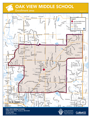 OVMS enrollment area map 